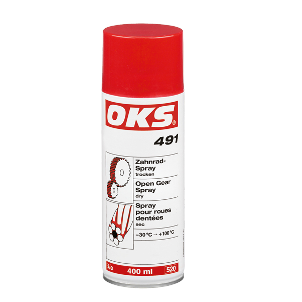OKS 491 - Unsoare spray uscat pentru transmisii deschise | Lubrifianti OKS pentru intretinere si montaj