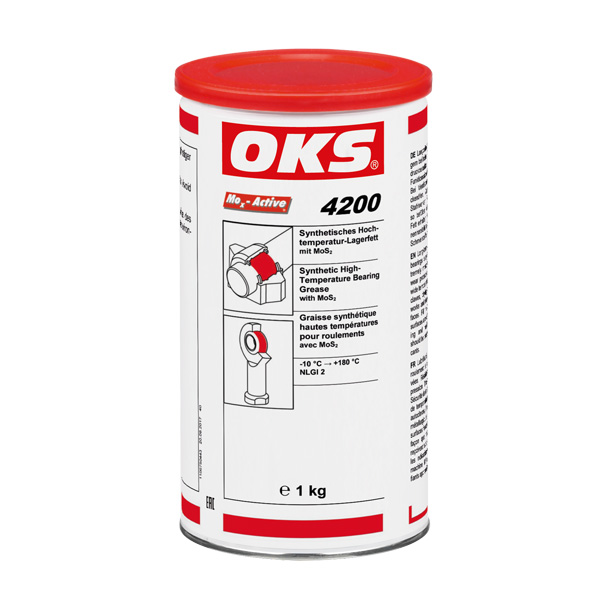 OKS 4200 - Unsoare sintetica  temperaturi inalte pentru lagare cu MoS2  | Lubrifianti OKS pentru intretinere si montaj